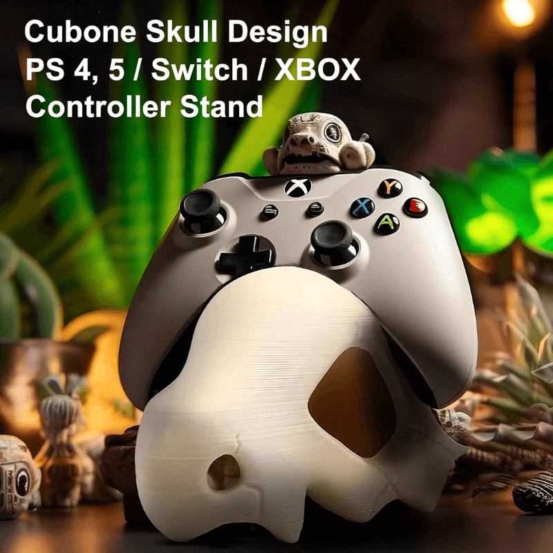 AuraPulse™ Premium Cubone Skull Controller Stand